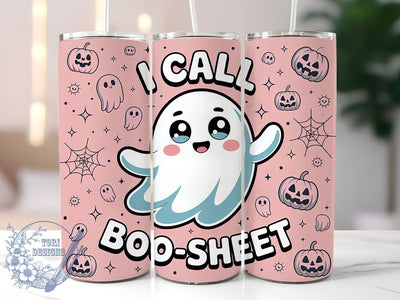 Funny Boo Sheet Ghost Halloween Tumbler, Boo Sheet Wrap, Spooky Halloween Cup, 20Oz Sublimation Tumbler, Haunted Drinkware, Ghost Lover Gift, Humorous Halloween Wrap Sublimation ToriDesigns 