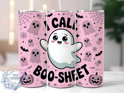 Funny Boo Sheet Ghost Halloween Tumbler, Boo Sheet Wrap, Spooky Halloween Cup, 20Oz Sublimation Tumbler, Haunted Drinkware, Ghost Lover Gift, Humorous Halloween Wrap Sublimation ToriDesigns 