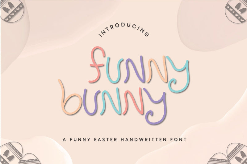 Funny Bunny - A Handwritten Easter Font Font CraftLabSVG 