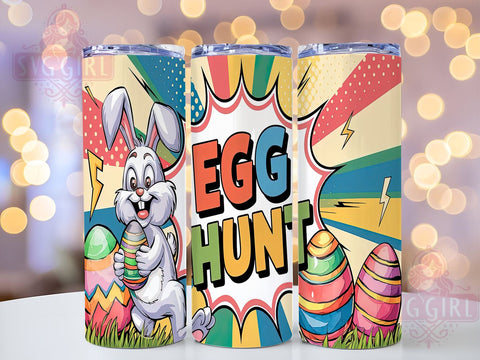 Funny Bunny, Easter Tumbler, 20oz Tumbler, Easter PNG, Easter Egg Design, Holiday Decor, Spring Tumbler, Sublimation Wrap Sublimation SvggirlplusArt 