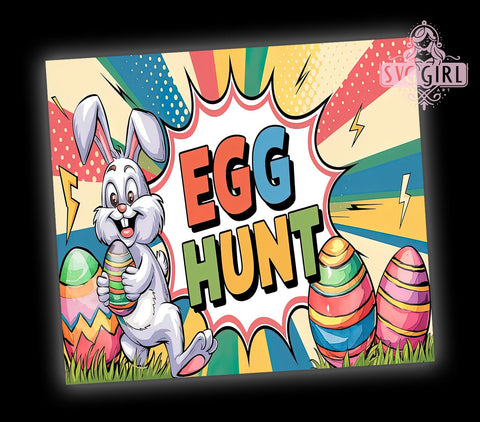 Funny Bunny, Easter Tumbler, 20oz Tumbler, Easter PNG, Easter Egg Design, Holiday Decor, Spring Tumbler, Sublimation Wrap Sublimation SvggirlplusArt 
