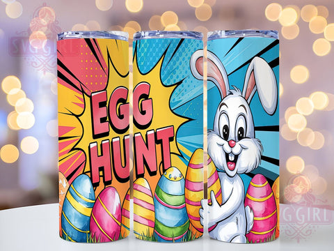 Funny Bunny, Easter Tumbler, 20oz Tumbler, Easter PNG, Easter Egg Design, Holiday Decor, Spring Tumbler, Sublimation Wrap Sublimation SvggirlplusArt 