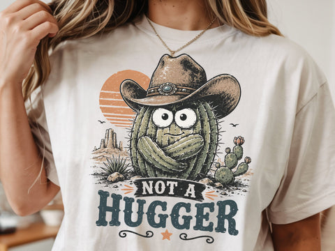 Funny cactus cowboy t-shirt design PNG SVG DesignDestine 
