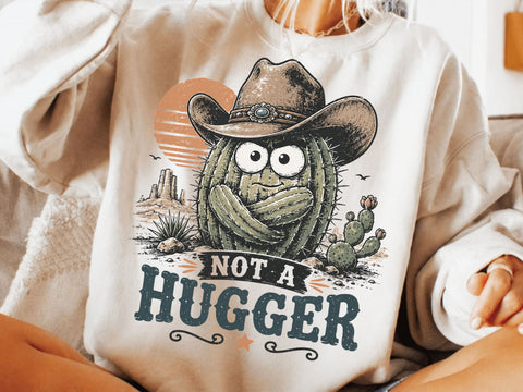 Funny cactus cowboy t-shirt design PNG SVG DesignDestine 