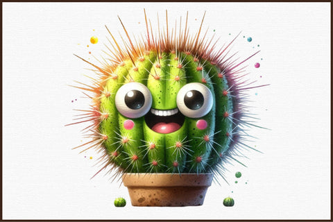 Funny Cactus Sublimation Clipart Sublimation designartist 