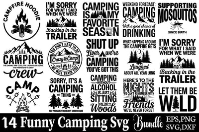 Funny Camping SVG Bundle SVG Angelina750 