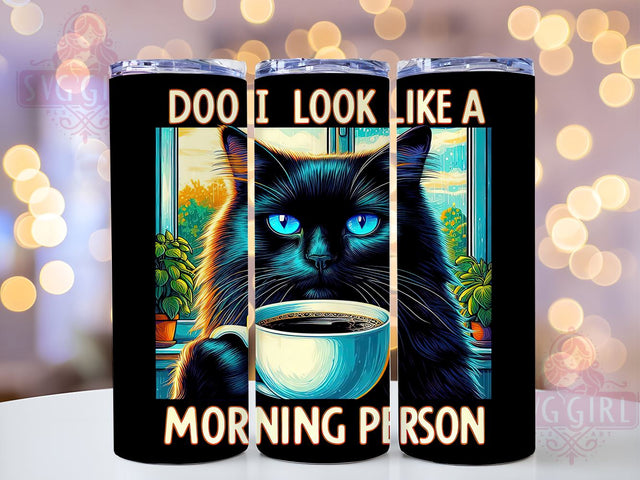 Funny Cat 20oz Tumbler Wrap Sublimation Design, Straight Tapered Tumbler Wrap, Funny Quote Tumbler Png, Instant Digital Download Sublimation SvggirlplusArt 