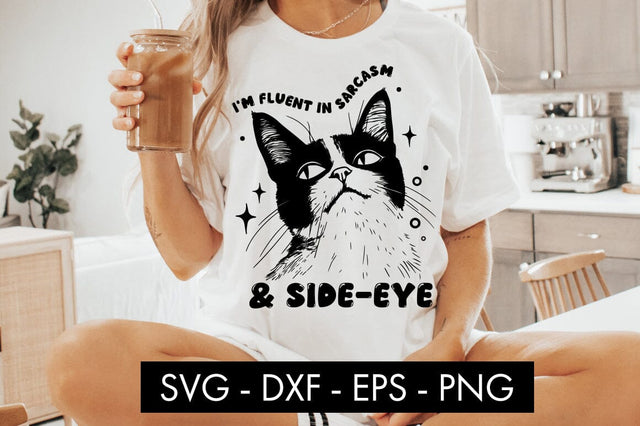 Funny Cat Animal SVG PNG Sublimation SVG Freeling Design House 