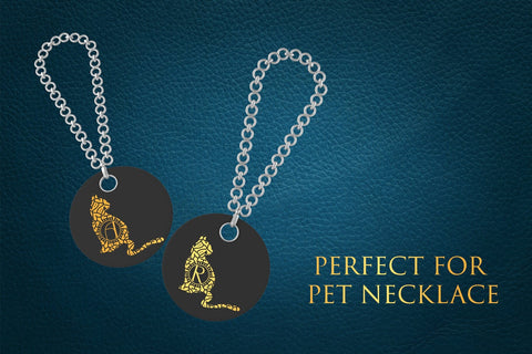 Funny Cat Mandala Monogram Font Dm Letter Studio 