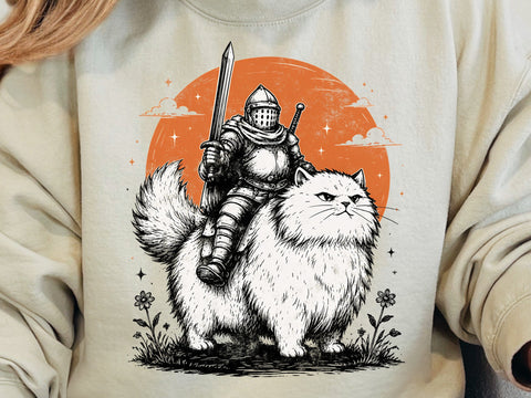 Funny Cat Meme Png, Medieval, Vintage Graphic SVG DesignDestine 