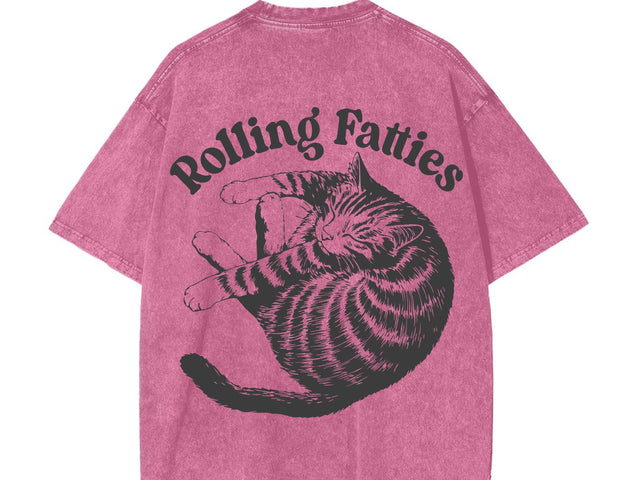 Funny Cat Meme Shirt, Vintage Graphic, Rolling Fatties SVG DesignDestine 