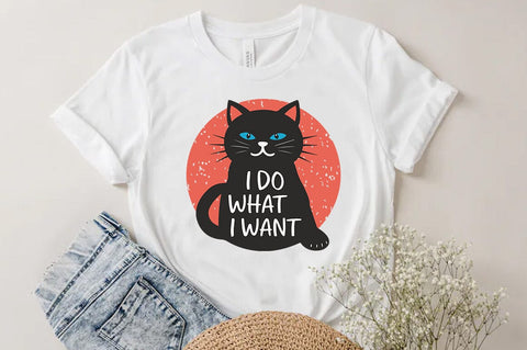 Funny Cat SVG PNG Design, I do what i want SVG FiveStarCrafting 