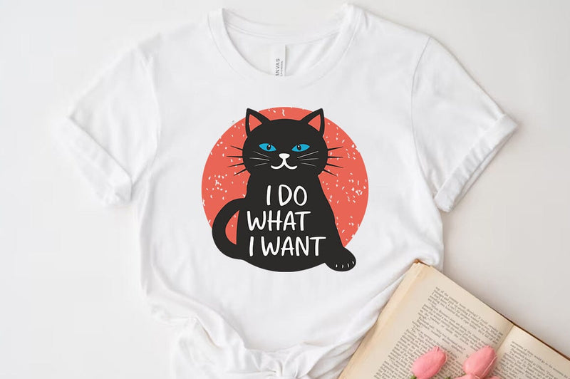 Funny Cat SVG PNG Design, I do what i want SVG FiveStarCrafting 
