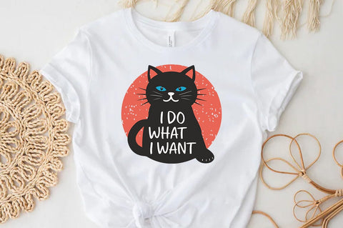 Funny Cat SVG PNG Design, I do what i want SVG FiveStarCrafting 