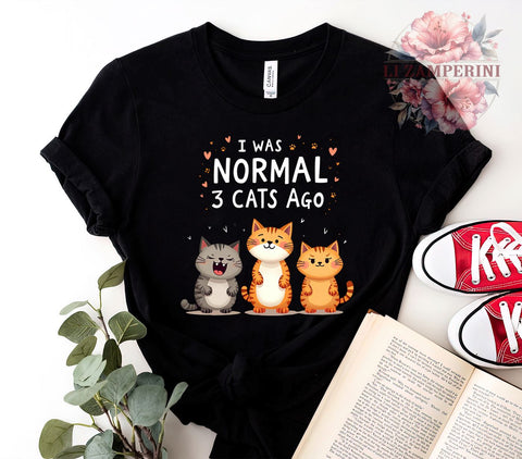 Funny Cats, I Was Normal, Cat Humor, PNG Download, Sublimation Design, Cat Lover Gifts, Pet Quotes, Cute Cats Art Sublimation Li Zamperini 