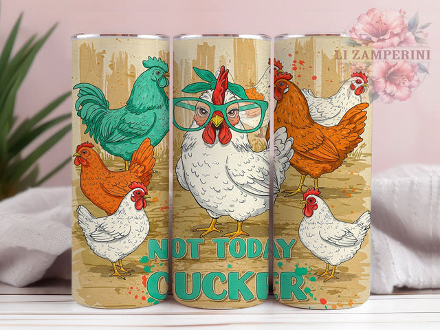 Funny Chicken Cluckers Tumbler Wrap, Cluckers Mug, Sarcastic Farm Cup, Chicken Lover Gift, Poultry Humor Wrap, Farm Life Sublimation, Rooster Joke Tumbler Sublimation Li Zamperini 