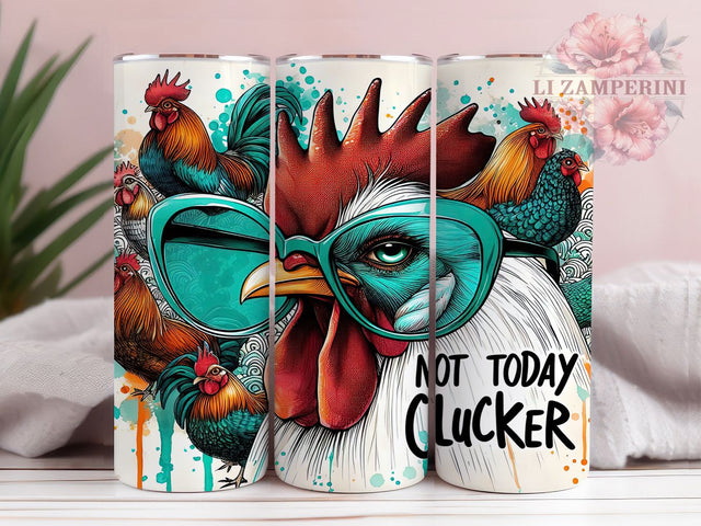 Funny Chicken Cluckers Tumbler Wrap, Cluckers Mug, Sarcastic Farm Cup, Chicken Lover Gift, Poultry Humor Wrap, Farm Life Sublimation, Rooster Joke Tumbler Sublimation Li Zamperini 