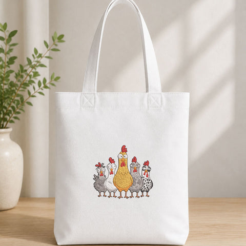 Funny Chicken Family Machine Embroidery Design Farm Hen Rooster Embroidery File Embroidery/Applique DESIGNS PatternFeed8 