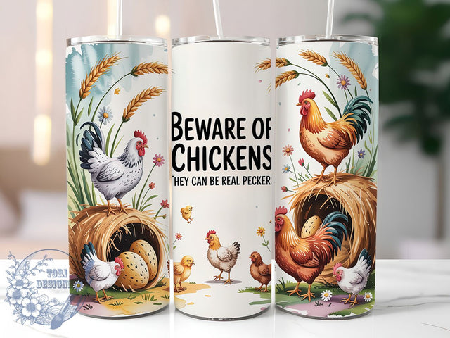 Funny Chicken Farm Animal Country Humor Tumbler, 20oz Tumbler Wrap, Farm Animal Tumbler, Chicken Lover Gift, Sublimation Chicken PNG, Backyard Chicken Mug, Country Humor Tumbler Sublimation ToriDesigns 