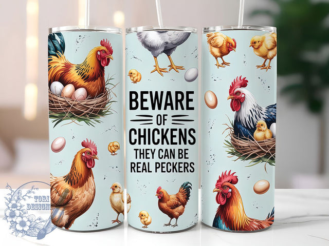 Funny Chicken Farm Animal Country Humor Tumbler, 20oz Tumbler Wrap, Farm Animal Tumbler, Chicken Lover Gift, Sublimation Chicken PNG, Backyard Chicken Mug, Country Humor Tumbler Sublimation ToriDesigns 