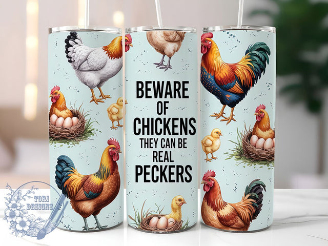 Funny Chicken Farm Animal Country Humor Tumbler, 20oz Tumbler Wrap, Farm Animal Tumbler, Chicken Lover Gift, Sublimation Chicken PNG, Backyard Chicken Mug, Country Humor Tumbler Sublimation ToriDesigns 