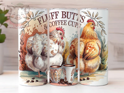 Funny Chicken Farm Coffee Tumbler Wrap, Funny Farm Tumbler, Coffee Lover Tumbler, 20oz Tumbler Sublimation, Fluff Butt Chicken Tumbler, Digital Tumbler Wrap, Country Life Tumbler Sublimation Lara' s Designs 