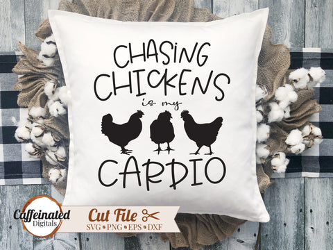 Funny Chicken Quote SVG SVG Caffeinated SVGs 