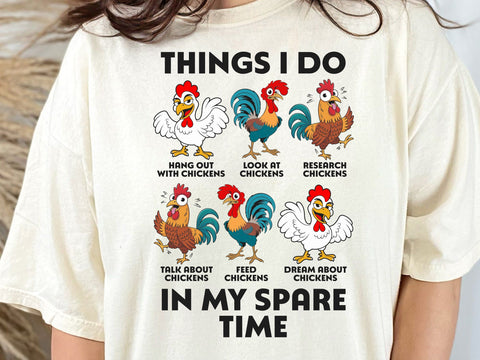 Funny Chicken Shirt, Chicken Girl Shirt, Chicken Mom Shirt, Farm Girl Shirt, Farm Family Shirt, Farm Shirt, Chicken Farmer Dad Shirt SVG DesignDestine 