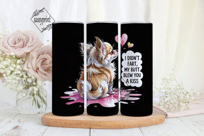Funny Chihuahua Tumbler Wrap Sublimation sassyprint 