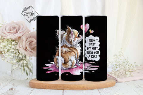 Funny Chihuahua Tumbler Wrap Sublimation sassyprint 