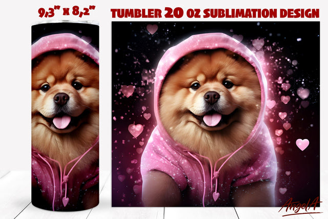 Funny Chow chow png / Dog tumbler sublimation / cute dog PNG Sublimation Angelina Semenova 