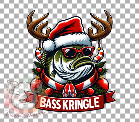 Funny Christmas, Bass Fish Design, Sarcastic Christmas, Sublimation Download, Holiday Humor, Fishing Christmas, Digital Download, Printable Christmas Sublimation Lara' s Designs 
