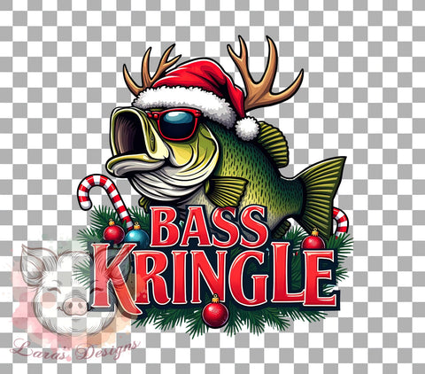 Funny Christmas, Bass Fish Design, Sarcastic Christmas, Sublimation Download, Holiday Humor, Fishing Christmas, Digital Download, Printable Christmas Sublimation Lara' s Designs 