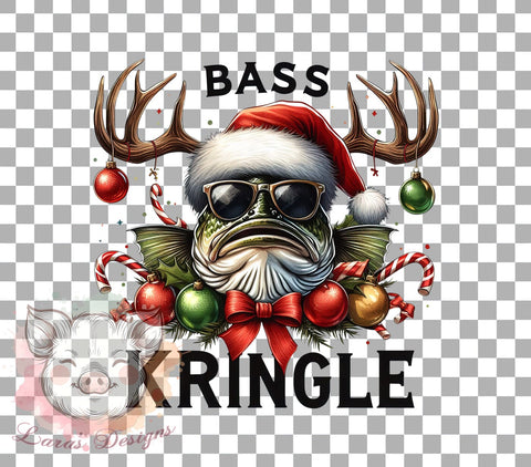 Funny Christmas, Bass Fish Design, Sarcastic Christmas, Sublimation Download, Holiday Humor, Fishing Christmas, Digital Download, Printable Christmas Sublimation Lara' s Designs 