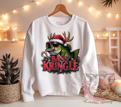 Funny Christmas, Bass Fish Design, Sarcastic Christmas, Sublimation Download, Holiday Humor, Fishing Christmas, Digital Download, Printable Christmas Sublimation Lara' s Designs 