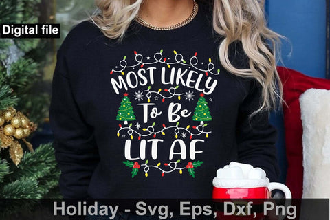 Funny Christmas bundle, Most likely Christmas bundle3,Christmas Santa svg, Hello December svg,Merry Christmas svg, svg,Christmas holiday svg SVG Isabella Machell 