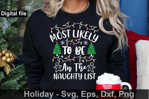 Funny Christmas bundle, Most likely Christmas bundle3,Christmas Santa svg, Hello December svg,Merry Christmas svg, svg,Christmas holiday svg SVG Isabella Machell 