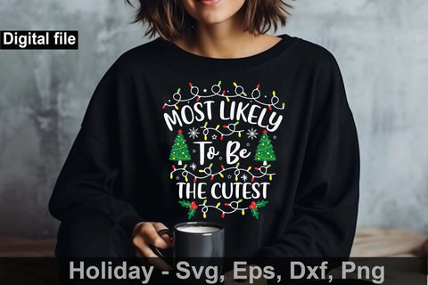 Funny Christmas bundle, Most likely Christmas bundle3,Christmas Santa svg, Hello December svg,Merry Christmas svg, svg,Christmas holiday svg SVG Isabella Machell 