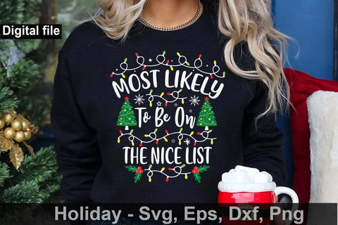 Funny Christmas bundle, Most likely Christmas bundle3,Christmas Santa svg, Hello December svg,Merry Christmas svg, svg,Christmas holiday svg SVG Isabella Machell 