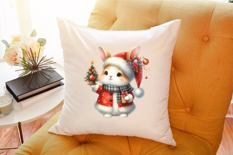 Funny Christmas Bunny Clipart Bundle Sublimation designartist 