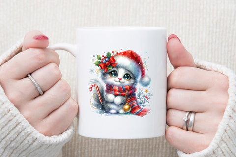 Funny Christmas Cat Sublimation Bundle Sublimation designartist 