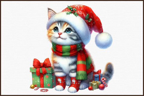 Funny Christmas Cat Sublimation Bundle Sublimation designartist 