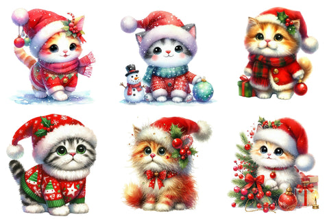 Funny Christmas Cat Sublimation Bundle Sublimation designartist 