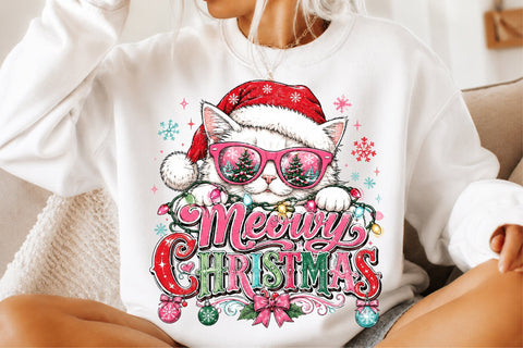 Funny Christmas Cats Sublimation Png Sublimation designmaster24 