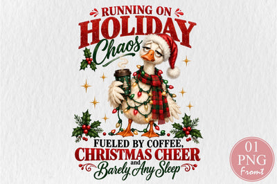 Funny Christmas Coffee Duck PNG Sublimation nirmal108roy 