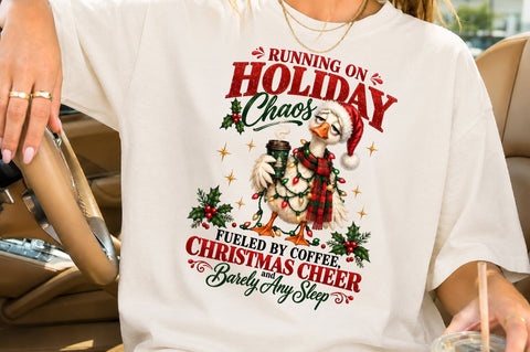 Funny Christmas Coffee Duck PNG Sublimation nirmal108roy 