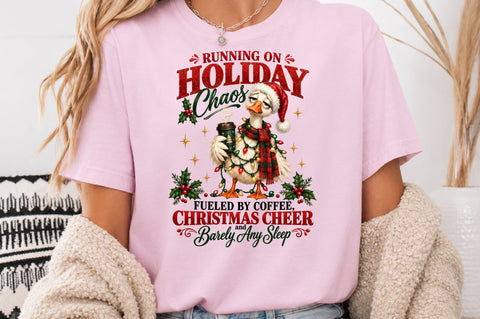 Funny Christmas Coffee Duck PNG Sublimation nirmal108roy 