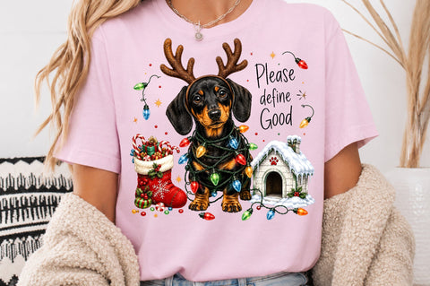 Funny Christmas Dachshund PNG Sublimation nirmal108roy 