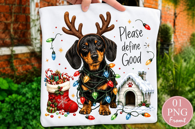 Funny Christmas Dachshund PNG Sublimation nirmal108roy 