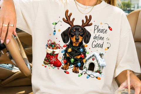 Funny Christmas Dachshund PNG Sublimation nirmal108roy 